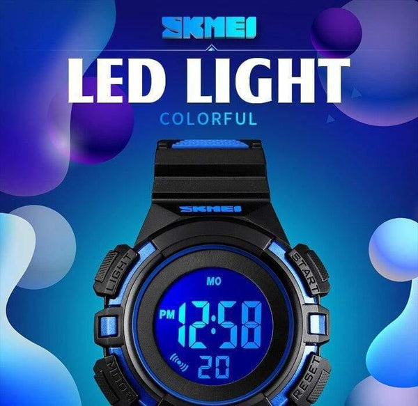 Planet Gates black Kids Watch Waterproof Luxury Stopwatch Outdoor Anti-Shock Sport Children Watch Luminous Led Fashion Digital Watches