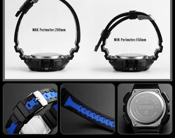 Planet Gates black Kids Watch Waterproof Luxury Stopwatch Outdoor Anti-Shock Sport Children Watch Luminous Led Fashion Digital Watches