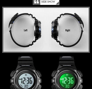 Planet Gates black Kids Watch Waterproof Luxury Stopwatch Outdoor Anti-Shock Sport Children Watch Luminous Led Fashion Digital Watches