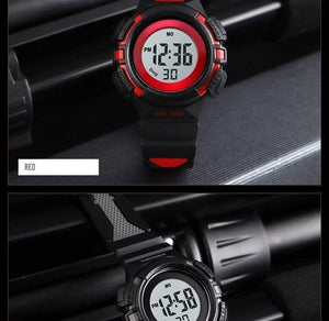 Planet Gates black Kids Watch Waterproof Luxury Stopwatch Outdoor Anti-Shock Sport Children Watch Luminous Led Fashion Digital Watches