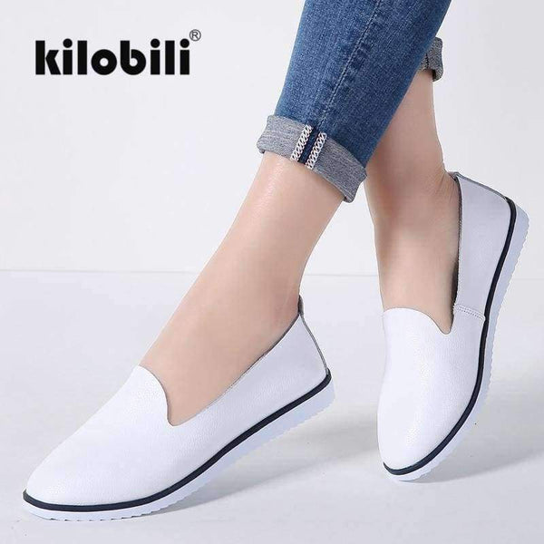 Planet Gates Black KLB 9927 / 35 kilobili Women Ballet Flats Shoes Genuine Leather Slip on ladies Shallow Moccasins Casual Shoes Female Summer Loafer Shoes Women