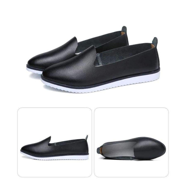 Planet Gates Black KLB 9927 / 35 kilobili Women Ballet Flats Shoes Genuine Leather Slip on ladies Shallow Moccasins Casual Shoes Female Summer Loafer Shoes Women