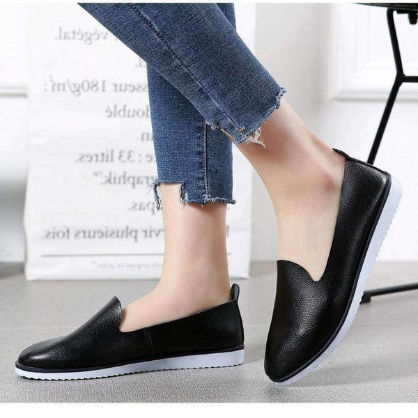 Planet Gates Black KLB 9927 / 35 kilobili Women Ballet Flats Shoes Genuine Leather Slip on ladies Shallow Moccasins Casual Shoes Female Summer Loafer Shoes Women