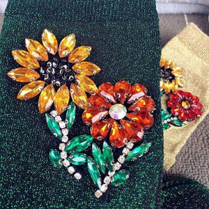 Planet Gates Black Knee Socks A Limited Edition Of High-end Runway Looks Manual Nail Bead Onion Hosiery For Pearl Heaps Of Individual Vogue