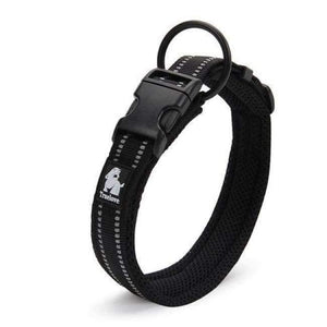Planet Gates Black / L 3M Reflective Dog Collars Adjustable Pet Cat&Dog Collar Outdoor Trainning Soft Air Mesh Padded Brand Pet Product XXS-3XL