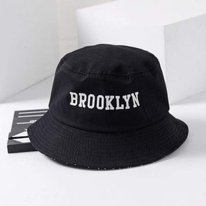 Planet Gates Black / L(55-59cm) Brooklyn Bucket Hat  Sad Boy Fisherman  Hat Outdoor Travel Hat Fashion Sun Cap for Men Women Bob Panama big  head
