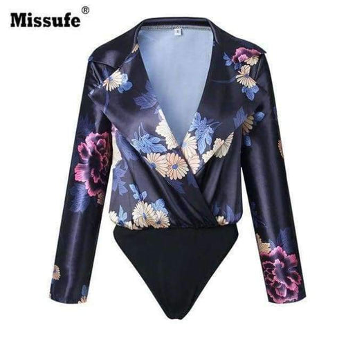 Planet Gates Sort / L 7 farver hak elegant blomsterprint damebodyer 2018 sommer afslappet kort jumpsuit kvindeoveralls festbody