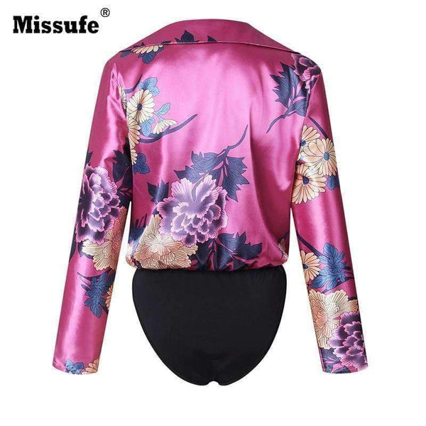 Planet Gates Sort / L 7 farver hak elegant blomsterprint damebodyer 2018 sommer afslappet kort jumpsuit kvindeoveralls festbody