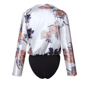Planet Gates Sort / L 7 farver hak elegant blomsterprint damebodyer 2018 sommer afslappet kort jumpsuit kvindeoveralls festbody