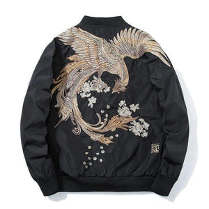 Planet Gates Black / L Aelfric Eden 2018 Spring High Street Phoenix Embroidery Jacket Coat Plus Size Casual Outwear Hip Hop Bomber Jackets XS-XXXL LQ05