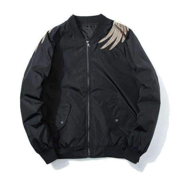 Planet Gates Black / L Aelfric Eden 2018 Spring High Street Phoenix Embroidery Jacket Coat Plus Size Casual Outwear Hip Hop Bomber Jackets XS-XXXL LQ05