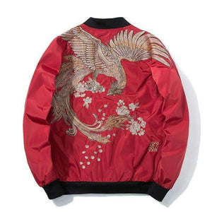 Planet Gates Black / L Aelfric Eden 2018 Spring High Street Phoenix Embroidery Jacket Coat Plus Size Casual Outwear Hip Hop Bomber Jackets XS-XXXL LQ05
