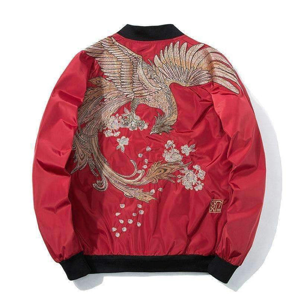 Planet Gates Black / L Aelfric Eden 2018 Spring High Street Phoenix Embroidery Jacket Coat Plus Size Casual Outwear Hip Hop Bomber Jackets XS-XXXL LQ05
