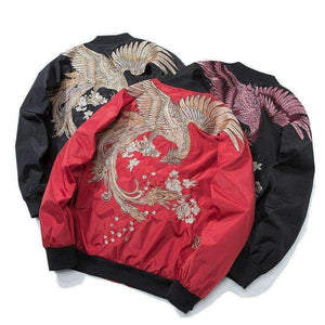 Planet Gates Black / L Aelfric Eden 2018 Spring High Street Phoenix Embroidery Jacket Coat Plus Size Casual Outwear Hip Hop Bomber Jackets XS-XXXL LQ05