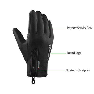 Planet Gates Black / L Anti-slip Snowboard Ski Gloves Thermal Waterproof Touch Sreen Skiing Gloves Snow Winter Bike Cycling Bicycle Gloves Men