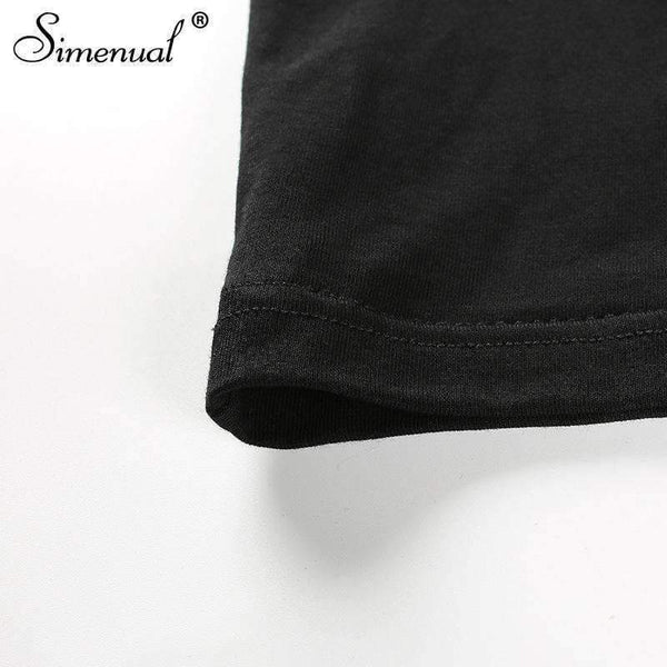 Planet Gates black / L Autumn crop top long sleeve female t-shirt cotton slim sexy black fashion women's t-shirts 2018 soild basic tops tees