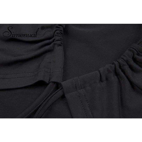 Planet Gates black / L Backless lace up female t-shirt 2018 autumn fashion long sleeve crop top t-shirts for women sexy slim black tee shirt