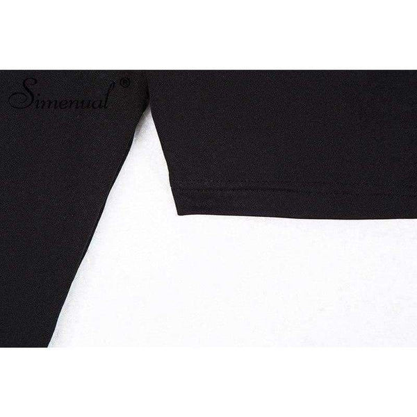 Planet Gates black / L Backless lace up female t-shirt 2018 autumn fashion long sleeve crop top t-shirts for women sexy slim black tee shirt