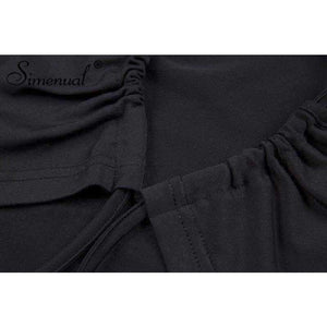 Planet Gates black / L Backless lace up female t-shirt 2018 autumn fashion long sleeve crop top t-shirts for women sexy slim black tee shirt