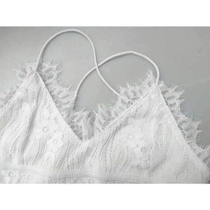 Planet Gates Black / L Backless Spaghetti Strap Sexy Lace Dress Women Sleeveless V-Neck Loose Summer Dress Cotton Black Elegant Party Dresses