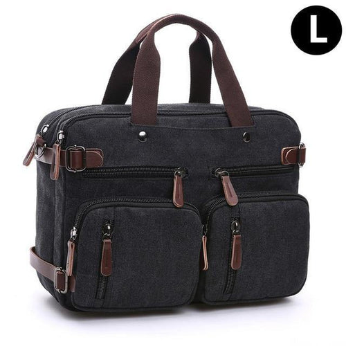 Planet Gates Black-L Briefcase man Bag Business Shoulder Messenger Bag Men's vintage Casual Laptop Handbag male Messenger Crossbody Bags back