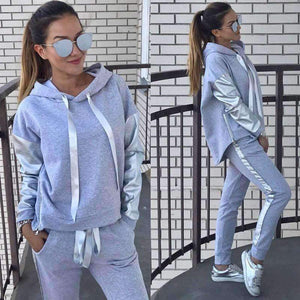Planet Gates black / L Casual Tracksuit Women Autumn Set 2018 Two Piece Set Long Sleeve Hoodies Pullover Pants Set SportwearTracksuits Outfit