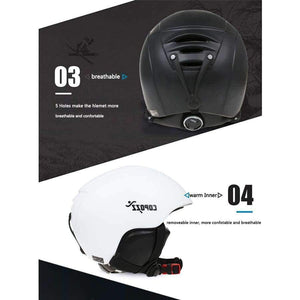 Planet Gates Black / L / China Ski Helmet  Integrally-molded Snowboard helmet Men Women Skating Skateboard Skiing Helmet