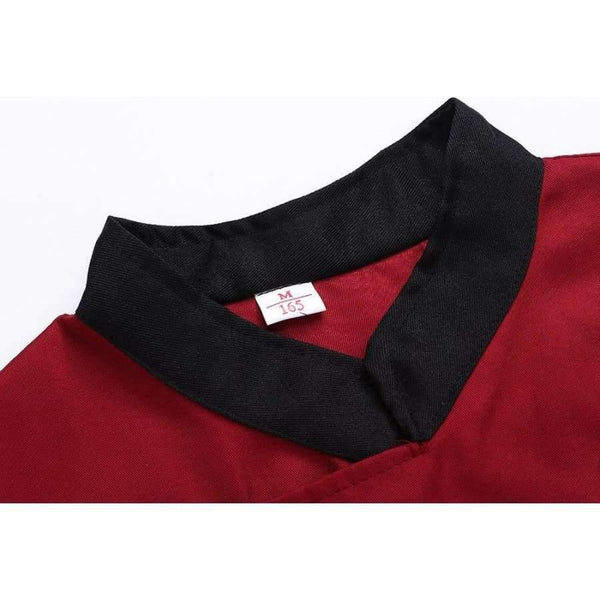 Planet Gates Black / L Chinese Restaurant Embroidery Chef Uniforms Short Sleeves Breathable Double Breasted Chef Jackets Food Service Workwear