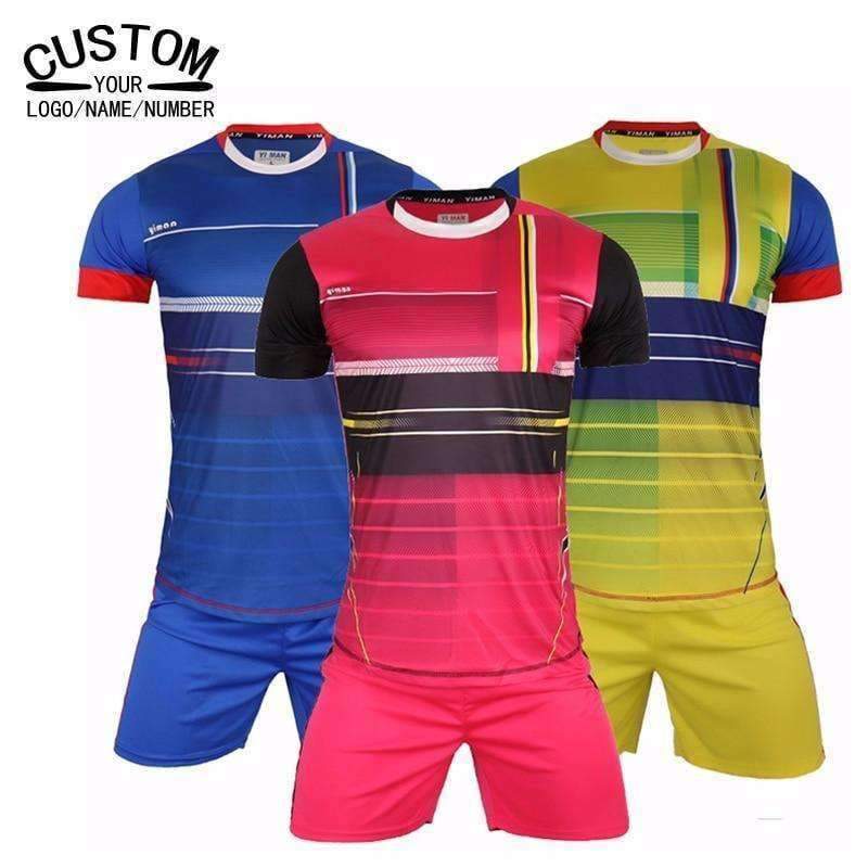 Planet Gates Black / L Custom Adult Breathable  Soccer Jerseys Set Uniforms Football clothes Kit Cheap Football Shirt Tracksuit