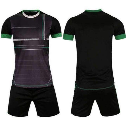 Planet Gates Black / L Custom Adult Breathable  Soccer Jerseys Set Uniforms Football clothes Kit Cheap Football Shirt Tracksuit