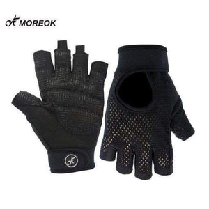 Planet Gates Black / L Cycling Gloves Female Fitness Sport Gloves Half Finger MTB Bike Glove Road Bike Bicycle Gloves Bicycle Accessories
