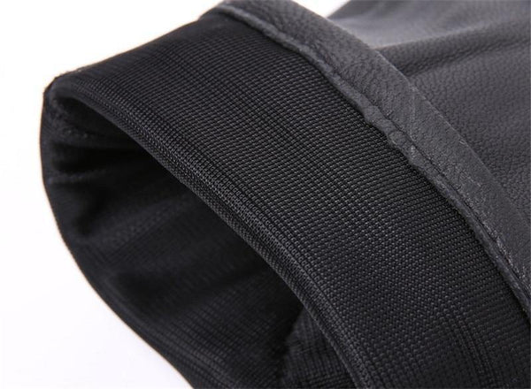 Planet Gates Black / L Designer Men's Gloves High Quality Real Genuine Leather sheepskin Mittens Warm Winter for Fashion Male