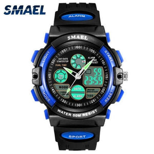Planet Gates Black L Digital Watch Kids Boy SMAEL Children Watch for Boys and Girls Gift Sport Watch Waterproof 0508 Kid Watches Digital Children