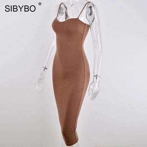 Planet Gates Black / L Double Layers Cotton Sexy Bodycon Dress Women Autumn Winter Backless Slim Elastic Push Up Bandage Party Dresses Vestidos