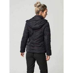 Planet Gates Black / L Fashion Autumn Winter Jacket Women Down Parkas Outerwear Womens Hooded Coats Slim Cotton Padded Jacket Female FICUSRONG 2018