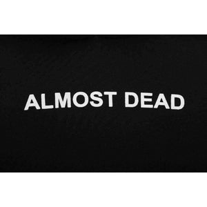 Planet Gates Black / L Gothic Hoodies ALMOST DEAD Rose Pattern Sweatshirt Black Unisex Pullover Tumblr Hispter Tops