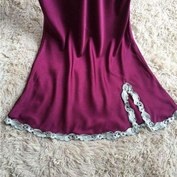 Planet Gates Black / L Lingere  pIjamas underwear lace women's full strap slips dress sexy lingerie ladies slip dress intimate Slips 7 colors