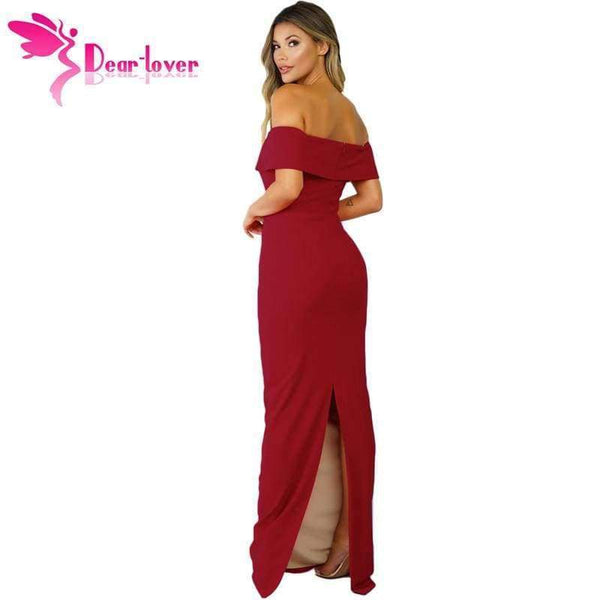 Planet Gates Black / L Long dress 2018 women summer Gowns Black Social Event Red Carpet Off-shoulder Maxi Party Dress vestidos longo LC61876