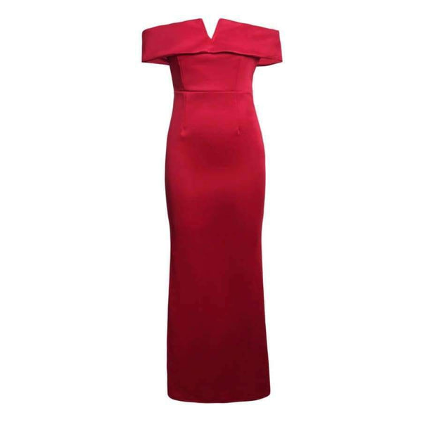 Planet Gates Black / L Long dress 2018 women summer Gowns Black Social Event Red Carpet Off-shoulder Maxi Party Dress vestidos longo LC61876