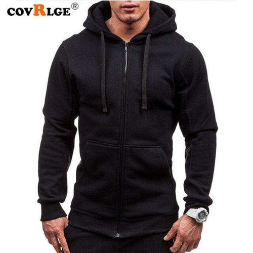 Planet Gates Black / L Men Hoodies Jacket Spring Drawstring Zipper Hooded Sweatshirt Male Long Sleeve Pocket Pullover Autumn Hoodie Coat MWW145