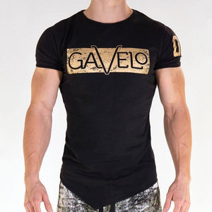 Mens Joggers Workout Cotton T-shirt Casual Fashion Slim T Shirt Male Gyms Fitness Bodybuilding Tee Tops Summer Crossfit Clothing