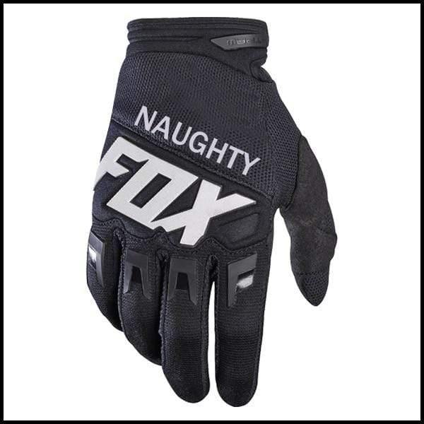 Planet Gates Black / L Naughty Fox MX Motocross Racing Gloves Enduro Mountain Bicycle Riding Gloves