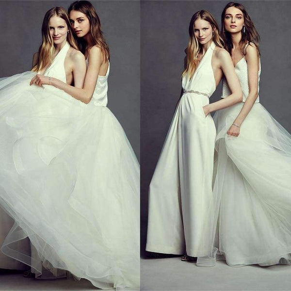 Planet Gates Black / L New Casual Wedding Jumpsuit Sexy Sleeveless Halter Elegant Jumpsuit Ladies Coverall Deep V Sexy Halter Jumpsuit