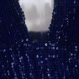 Planet Gates Black / L New Sequin Sexy Dress Women Deep V Sleeveless Long Split Party Dresses Backless Prom Maxi Dress Vestidos Verano 2018