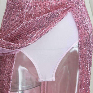 Planet Gates Black / L New Sequin Sexy Dress Women Deep V Sleeveless Long Split Party Dresses Backless Prom Maxi Dress Vestidos Verano 2018