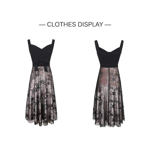 Planet Gates Black / L New Sexy Spaghetti Stap Backless Women Long Party Dress V Neck Mesh Embroidered Bowknot Dresses Bodycon Vestido 2018