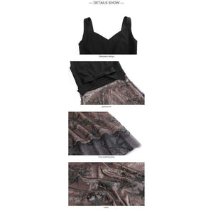 Planet Gates Black / L New Sexy Spaghetti Stap Backless Women Long Party Dress V Neck Mesh Embroidered Bowknot Dresses Bodycon Vestido 2018