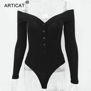 Planet Gates Black / L Off Shoulder Knitted Sexy Bodysuit Women 2018 Strapless Elastic Summer Top Bodycon Jumpsuit Rompers Casual Body Playsuit