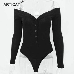 Planet Gates Black / L Off Shoulder Knitted Sexy Bodysuit Women 2018 Strapless Elastic Summer Top Bodycon Jumpsuit Rompers Casual Body Playsuit