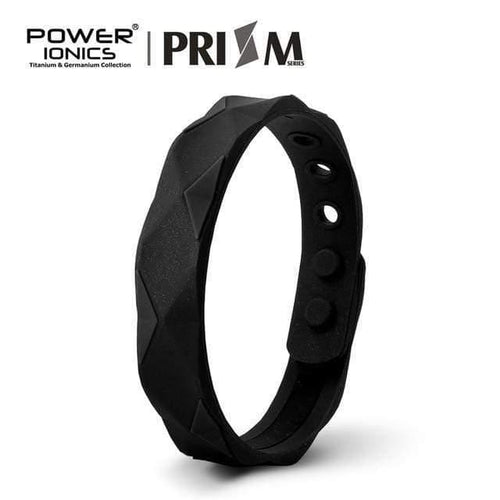 Planet Gates Black / L Power Ionics Prism 2000 Ions Titanium Germanium Wristband Bracelet Balance Energy Balance Human Body